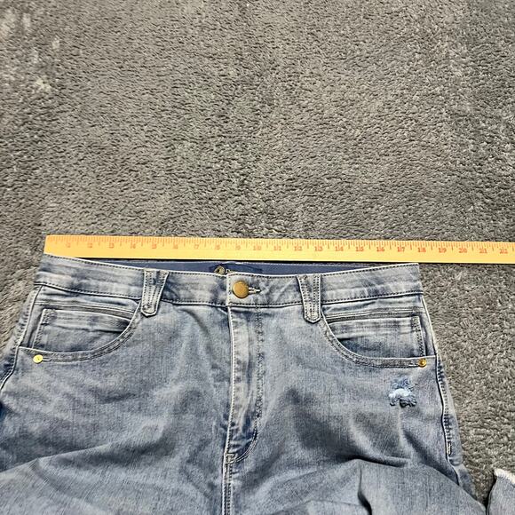 Democracy Jeans Womens 16 (35x26) Ab Technology Wide Leg Baggy High Rise Cropped - Picture 7 of 10